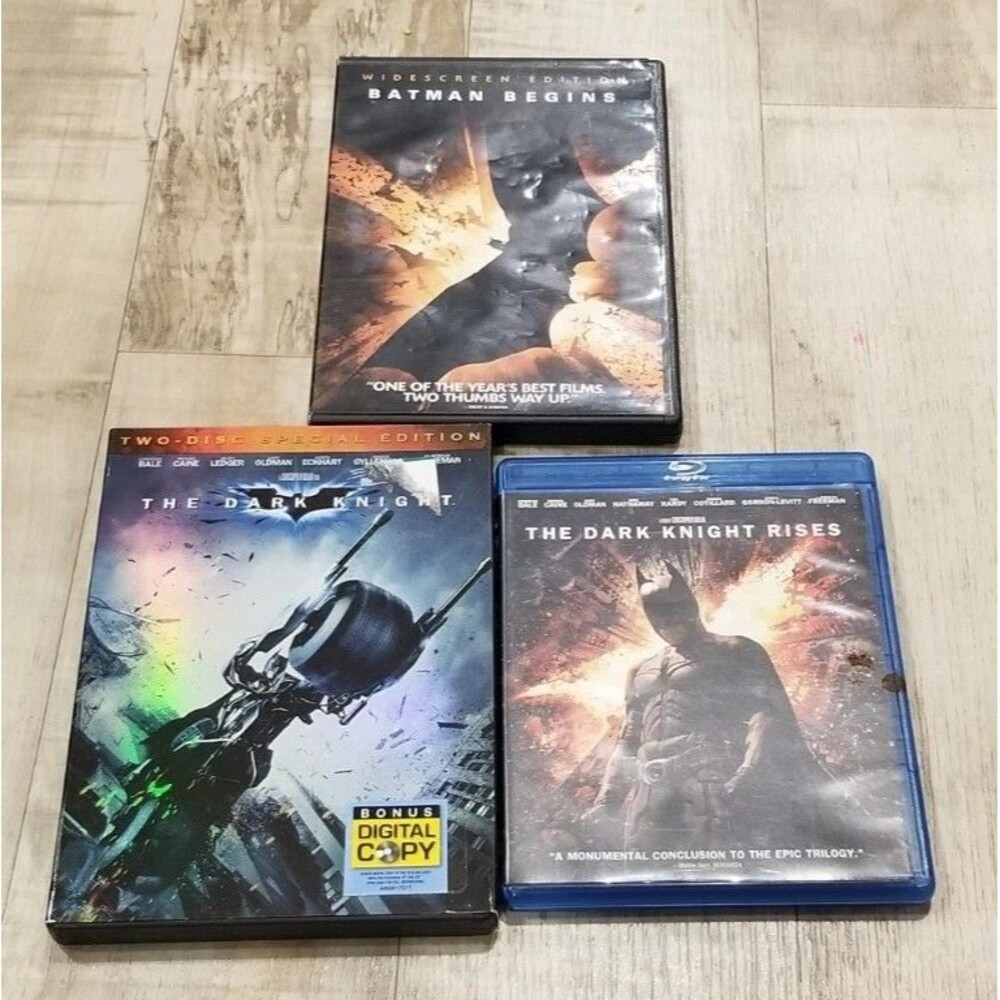 Batman Begins/ The Dark Knight/ The Dark Knight Rises Blu-ray/DVD Combo, Trilogy